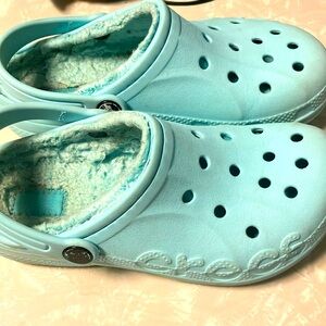 Crocs turquoise blue junior size 2